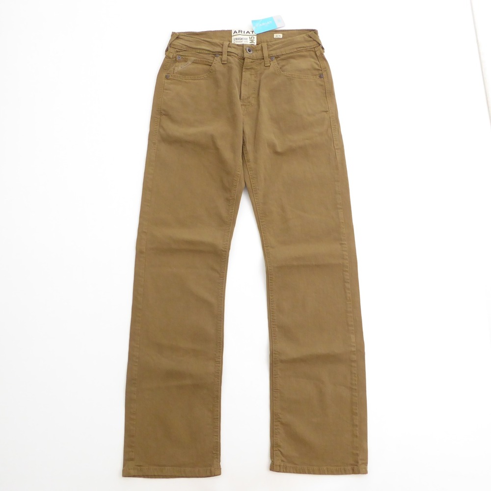 Ariat Mens M5 Hansen Straight Leg Jeans Pants Teak Brown 32/34